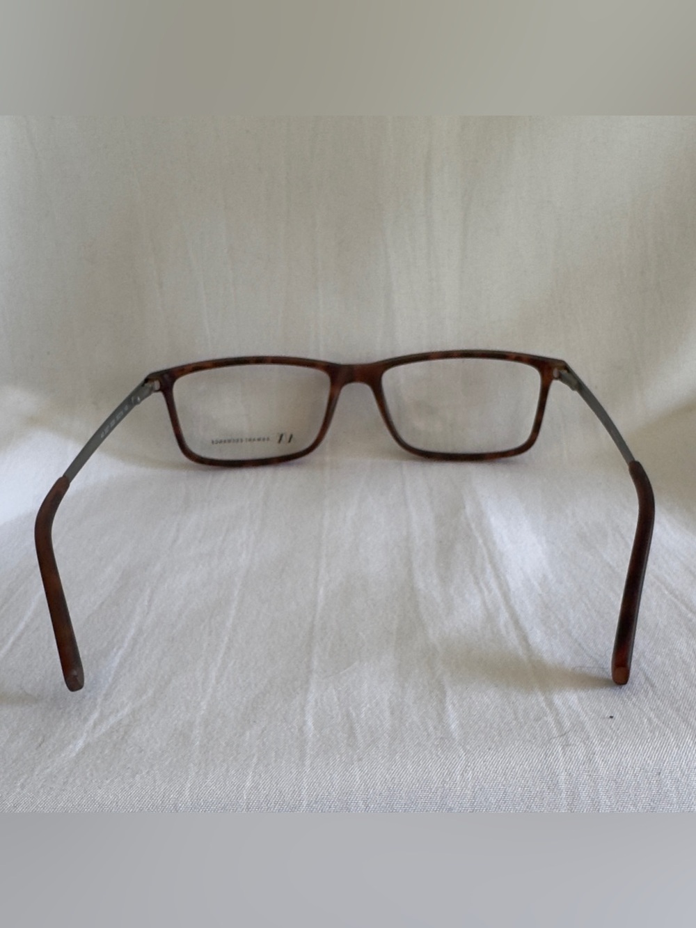Armani Exchange Brown Tortoiseshell Rectangular Eyeglass Frames 55-16-140 - Picture 3 of 7